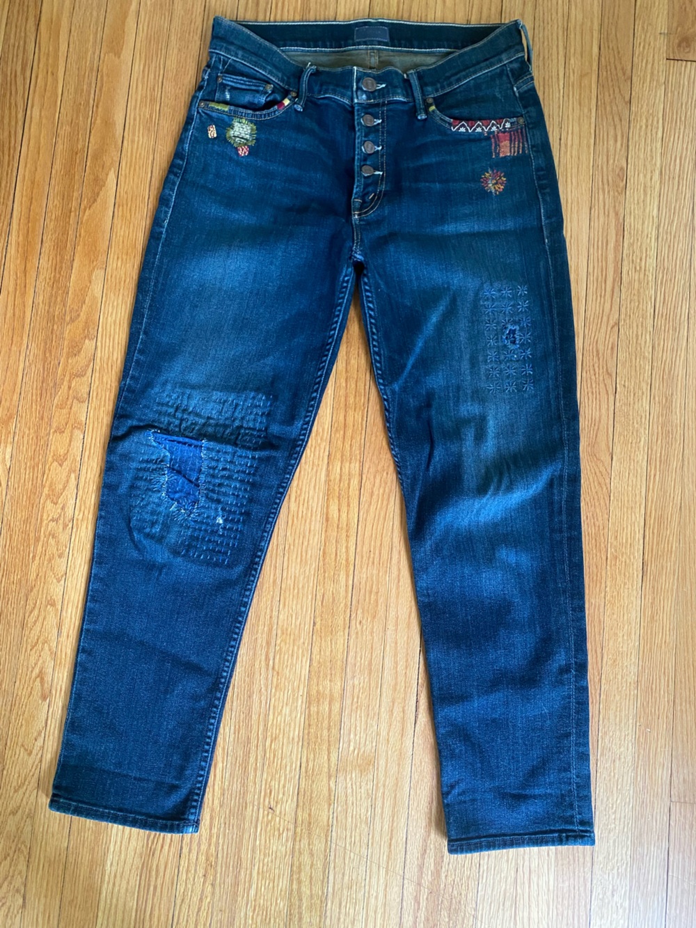 MOTHER women’s Sashiko stitch